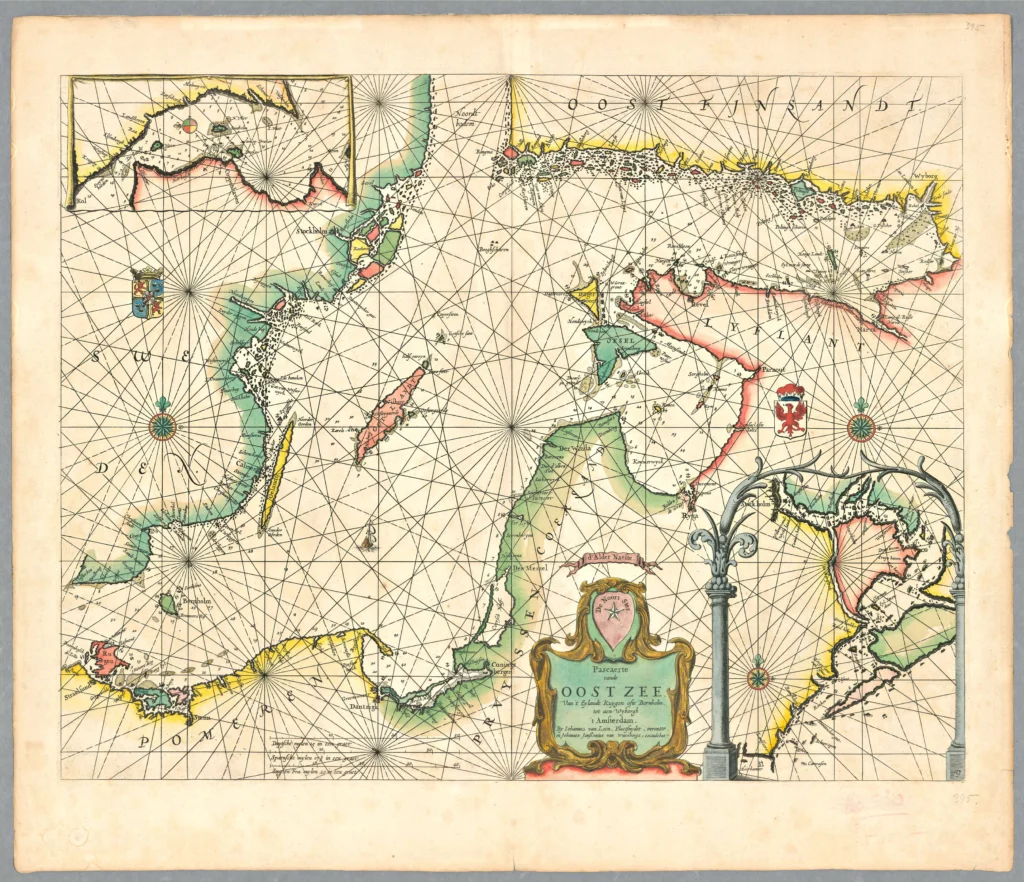 Itämeren kartta ja Suomi