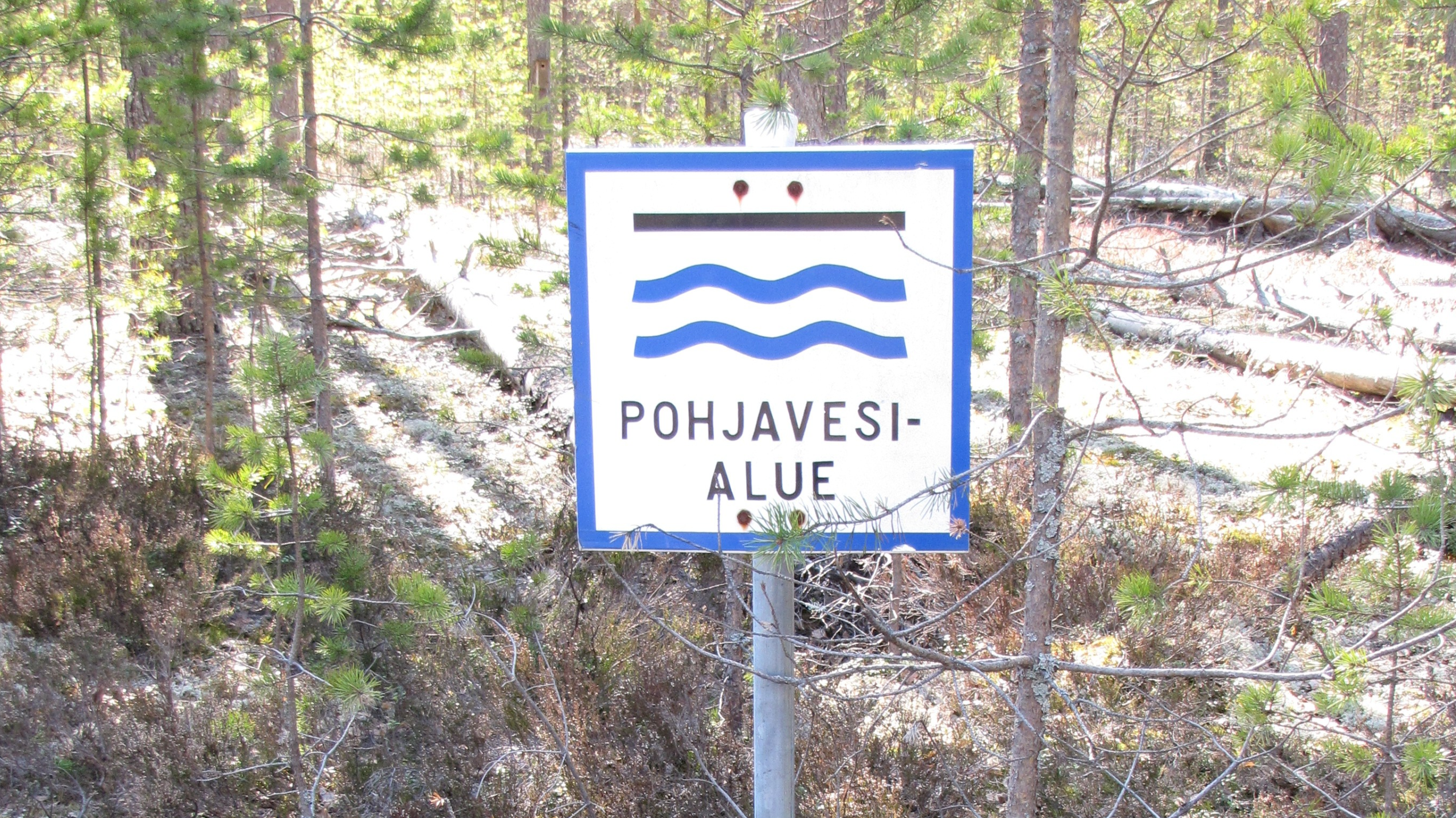 Pohjavesi-alue kyltti