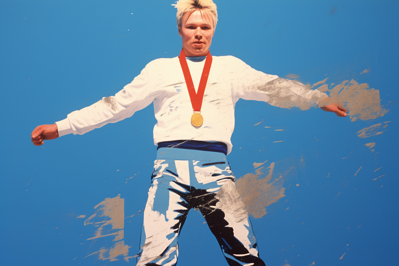 Matti Nykänen piirrettynä