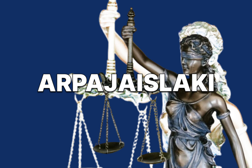 Kuvassa näkyy vaakaa pitävä tyypillinen lakionnetar. 